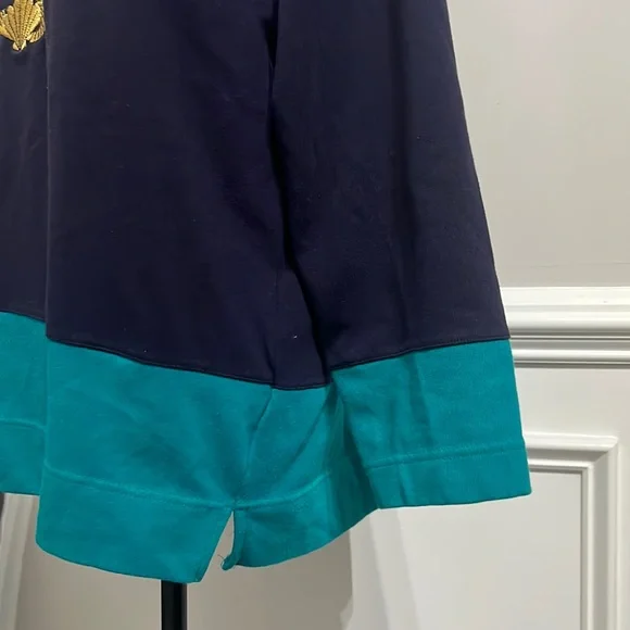 Melbourne Nautical Cowl neck sweatshirt Embroidered Anchor Image Size Large - Picture 7 of 12